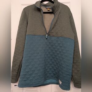 Eddie Bauer Men's Two-Tone Zip-Up Sweater